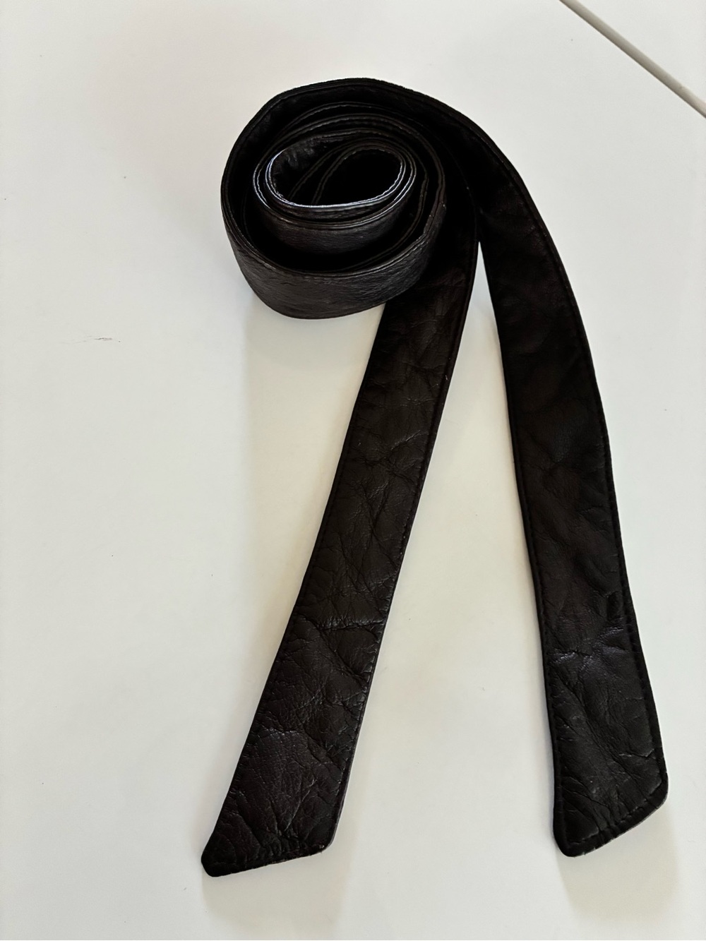 Rich Dark Chocolate Genuine Leather Waist Belt for Women - Sleek Strap Style 66”